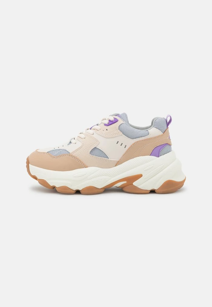 NA-KD BUBBLE SOLE TRAINERS - Baskets Basses - Offwhite/lilac 2 NA-KD BUBBLE SOLE TRAINERS - Baskets Basses - Offwhite/lilac – Image 2