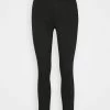 NA-KD HIGH WAIST RAW HEM - Jeans Skinny - Black -NA-KD Soldes Magasin 534ea9424d2b45e09bf1952a008ef2e6