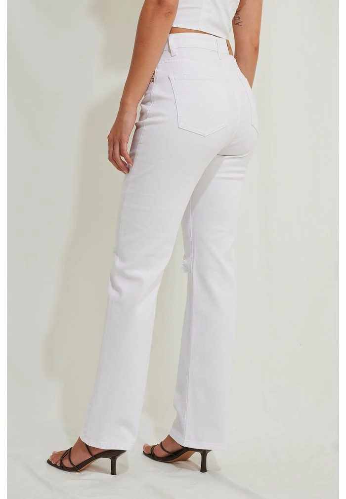 NA-KD Jean Droit - White 3 NA-KD Jean Droit - White – Image 3