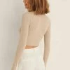 NA-KD LANGEN ÄRMELN - Pullover - Light Beige -NA-KD Soldes Magasin 5578022e832046eca7d4f25b7b4fe041