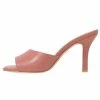 NA-KD SQUARED TOE STILETTO MULES - Mules à Talons - Dusty Pink -NA-KD Soldes Magasin 55aa78ebb1d4490b9c2c0805be11a3fa