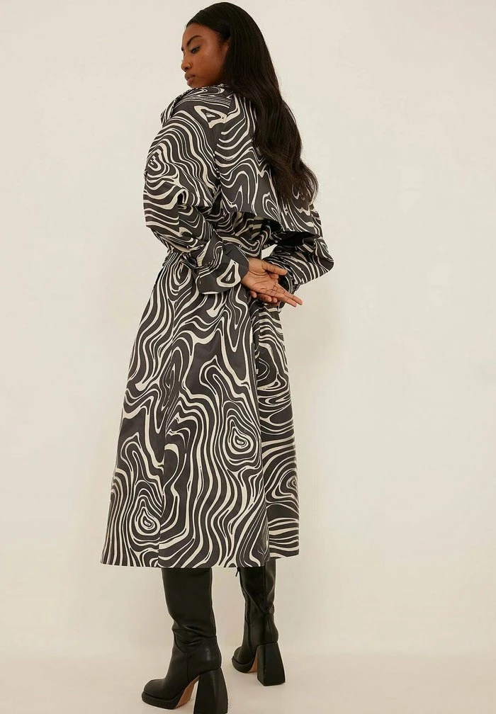 NA-KD Trench - Swirl Print 3 NA-KD Trench - Swirl Print – Image 3