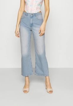 NA-KD HIGHWAIST - Jean Flare - Light Blue