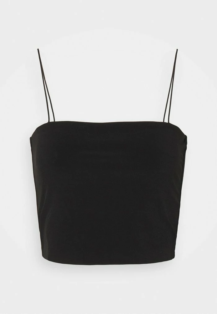 NA-KD SPAGHETTI STRAP CROPPED SINGLET - Débardeur - Black 6 NA-KD SPAGHETTI STRAP CROPPED SINGLET - Débardeur - Black – Image 6