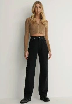 NA-KD Jean Flare - Black