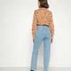 NA-KD HIGH WAIST - Jean Droit - Light Blue -NA-KD Soldes Magasin 58fc556a6b024407ae1668113f2d4e40