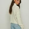 NA-KD ORGANISCH OVERSIZE MIT KEYHOLE-AUSSCHNITT - Pullover - Offwhite -NA-KD Soldes Magasin 59d12e1908d54f038d9c077994cdec79