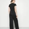 NA-KD MATIAMU BY SOFIA X STRUCTURED WIDE LEG PANTS - Pantalon Classique - Black -NA-KD Soldes Magasin 5a9fba0a700e4d87bbc17d6bb9909b93