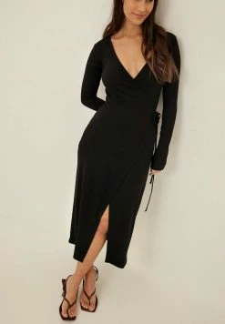 NA-KD Robe Pull - Black