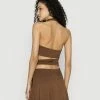 NA-KD WRAPPING DRESS - Robe En Jersey - Brown -NA-KD Soldes Magasin 5e72b114e6b445d0b45e9b8553114f44