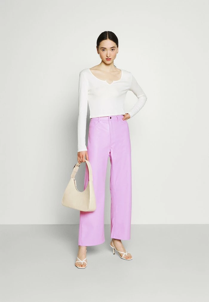 NA-KD HIGH WAIST PANTS - Pantalon Classique - Lilac 2 NA-KD HIGH WAIST PANTS - Pantalon Classique - Lilac – Image 2