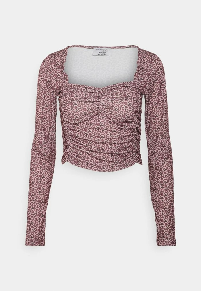 NA-KD FRILL DETAIL RUCHED - T-shirt à Manches Longues - Pink 5 NA-KD FRILL DETAIL RUCHED - T-shirt à Manches Longues - Pink – Image 5