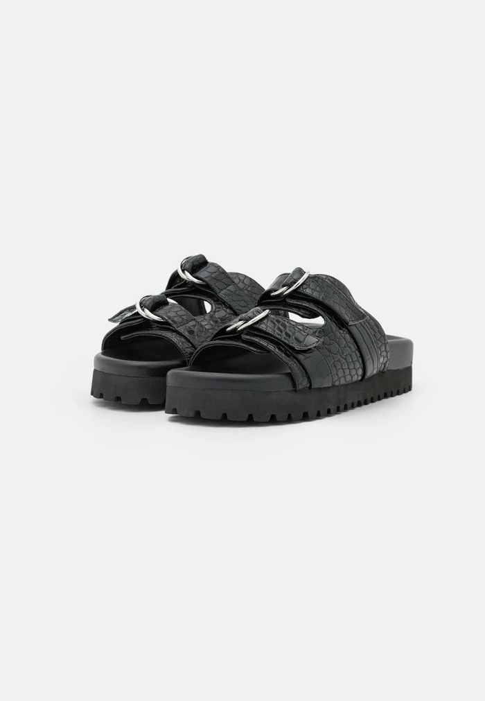 NA-KD DOUBLE BUCKLE - Mules - Black 3 NA-KD DOUBLE BUCKLE - Mules - Black – Image 3