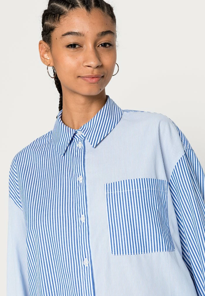 NA-KD OVERSIZED SHIRT - Chemisier - Blue 5 NA-KD OVERSIZED SHIRT - Chemisier - Blue – Image 5