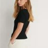 NA-KD T-shirt Basique - Black -NA-KD Soldes Magasin 5fcfb1dd08f04e80b7ac5626da925d61