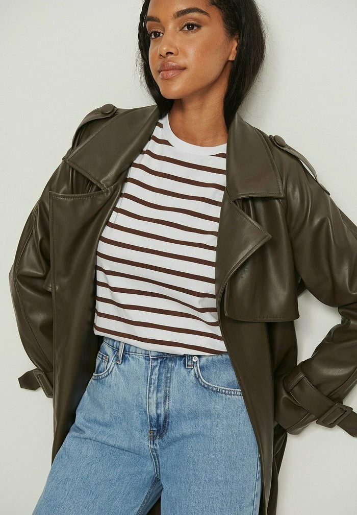 NA-KD T-shirt Imprimé - White/brown 4 NA-KD T-shirt Imprimé - White/brown – Image 4