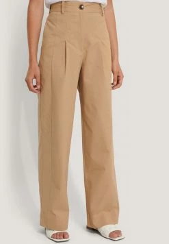 NA-KD Pantalon Classique - Beige