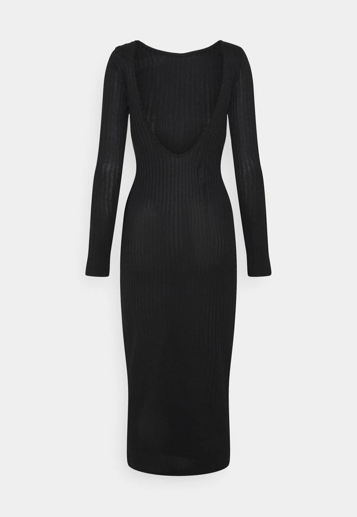 NA-KD DEEP BACK MIDI DRESS - Robe Fourreau - Black 9 NA-KD DEEP BACK MIDI DRESS - Robe Fourreau - Black – Image 9