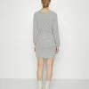 PAMELA REIF X NA-KD - DROPPED SHOULDER MINI DRESS - Robe Pull - Grey Melange -NA-KD Soldes Magasin 62adca943f164cdba6972848853a6711