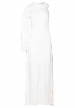 NA-KD ONE SLEEVE MAXI DRESS - Robe De Cocktail - Off White