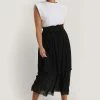 NA-KD Jupe Trapèze - Black -NA-KD Soldes Magasin 68219f09397a4cb89f351953f60dfe68