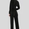 NA-KD WIDE PLEATED - Pantalon Classique - Black -NA-KD Soldes Magasin 6ae412b91554400aa8d1ad1d85b94e1e