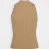 NA-KD X ZALANDO EXCLUSIVE - RIBBED - Débardeur - Beige -NA-KD Soldes Magasin 6b19bcb309a944f39231d05d753a1f47