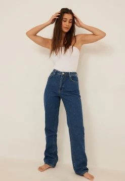 NA-KD Jean Droit - Mid Blue