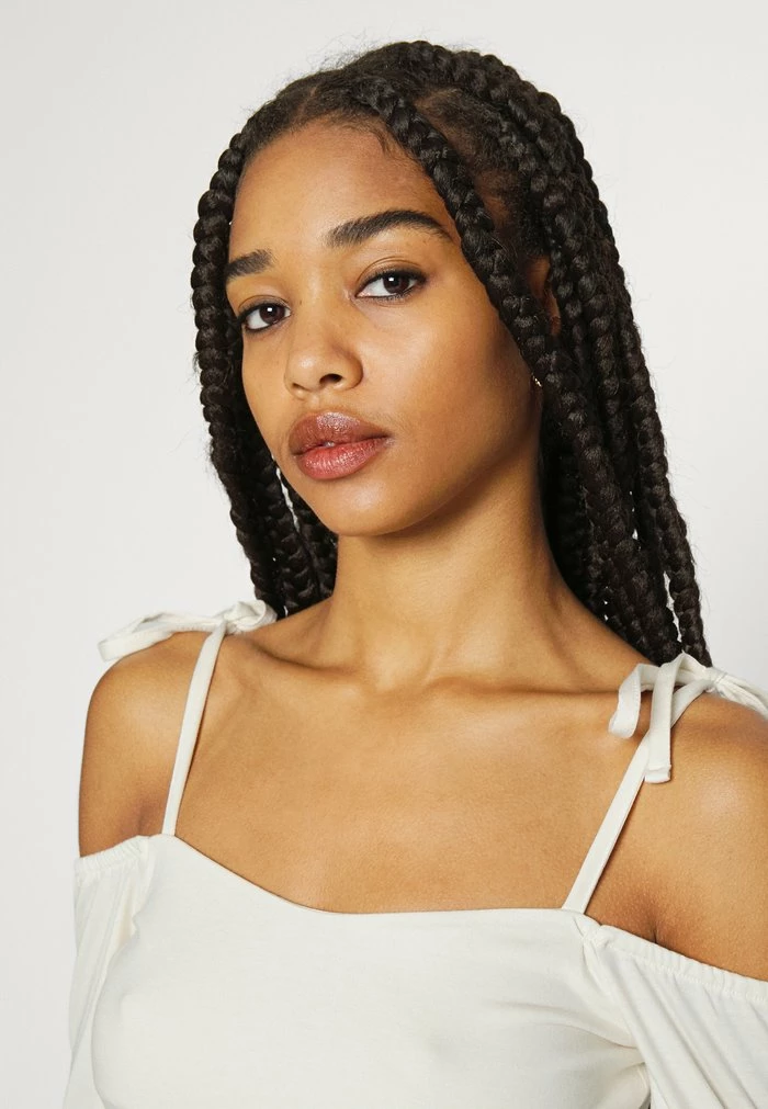 NA-KD BOW DETAIL - T-shirt à Manches Longues - Gardenia 5 NA-KD BOW DETAIL - T-shirt à Manches Longues - Gardenia – Image 5