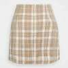 NA-KD LINE SKIRT - Minijupe - Beige -NA-KD Soldes Magasin 6d4375e09c0b4dcc88897313e5cf0d9a