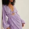 NA-KD MIT TWISTDETAIL - Robe De Jour - Lavender -NA-KD Soldes Magasin 6f92a006a7c545cf8931f2f884d1c69d