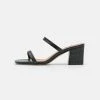 NA-KD SQUARED STRAP - Mules à Talons - Black -NA-KD Soldes Magasin 6ff19a1ae6174279baef531aa6000c7e
