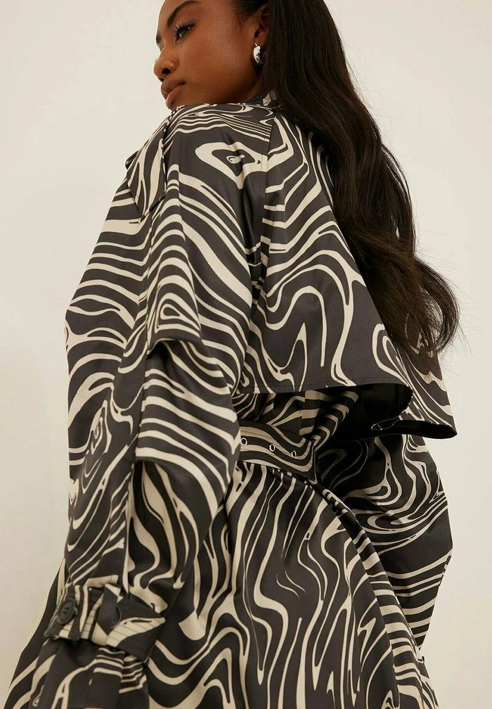 NA-KD Trench - Swirl Print 4 NA-KD Trench - Swirl Print – Image 4