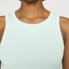 NA-KD X ZALANDO EXCLUSIVE - SOFT RIBBED TANK - Débardeur - Icy Blue -NA-KD Soldes Magasin 70712e6a83024f03a99316d914f5e43f