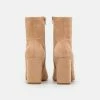 NA-KD BLOCK BOOTS - Bottines - Beige -NA-KD Soldes Magasin 70f8ede43a88491a8acccf24d986af73