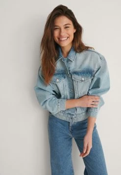 NA-KD Veste En Jean - Light Blue