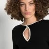 NA-KD KEYHOLE SEAM - T-shirt à Manches Longues - Black -NA-KD Soldes Magasin 7156259d86344f568220ab81b40490ae