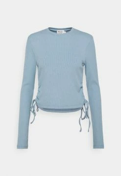 NA-KD DRAWSTRING DETAIL - T-shirt à Manches Longues - Blue