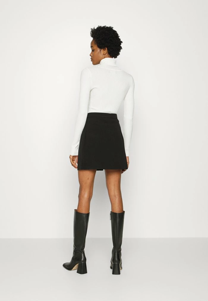 NA-KD DOUBLE SLIT MINI SKIRT - Minijupe - Black 3 NA-KD DOUBLE SLIT MINI SKIRT - Minijupe - Black – Image 3