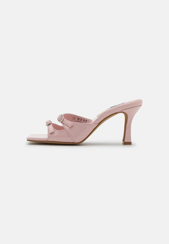 NA-KD BUCKLED DETAIL MULES - Mules à Talons - Light Pink 2 NA-KD BUCKLED DETAIL MULES - Mules à Talons - Light Pink – Image 2