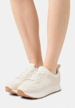 NA-KD SLIM FLATFORM TRAINERS - Baskets Basses - Offwhite