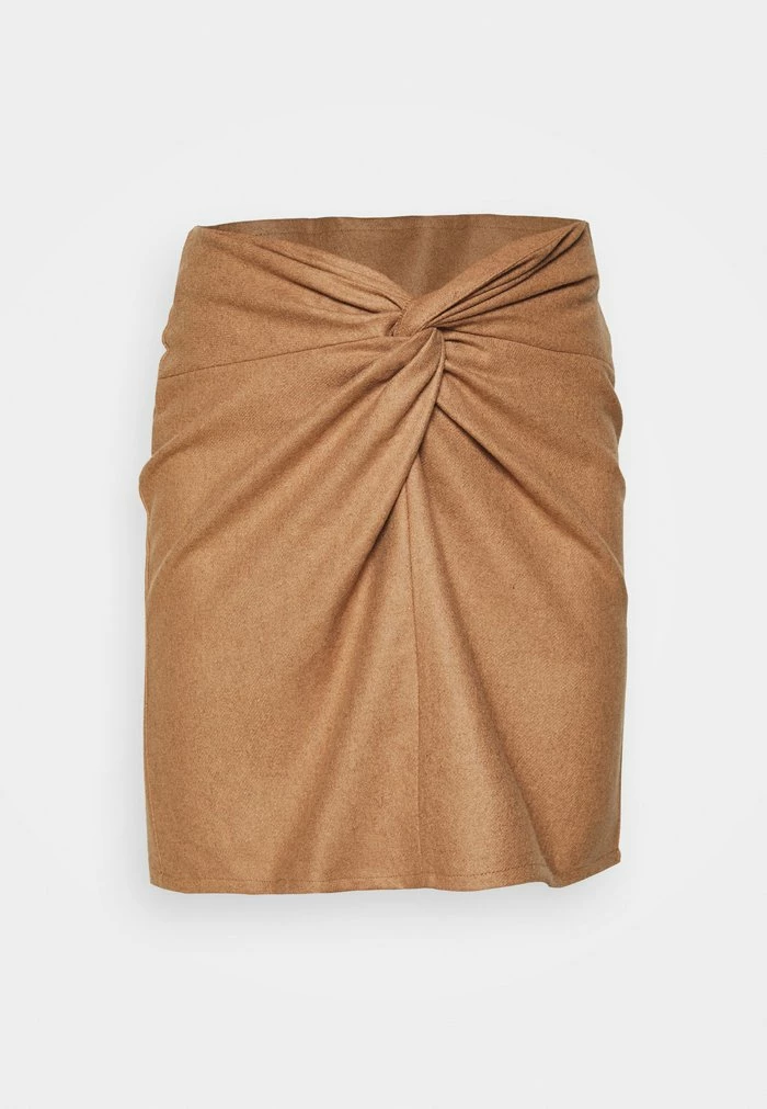 NA-KD KNOT SKIRT - Minijupe - Beige 4 NA-KD KNOT SKIRT - Minijupe - Beige – Image 4