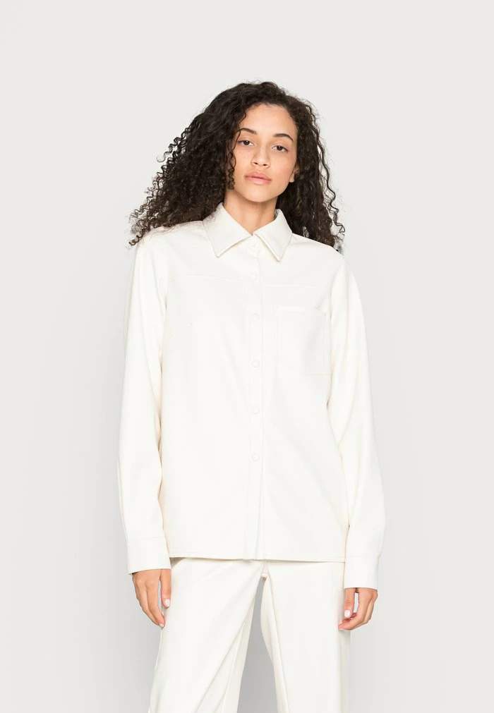 NA-KD SHIRT - Chemisier - Ecru 1 NA-KD SHIRT - Chemisier - Ecru