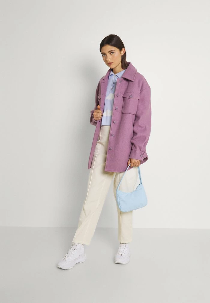 NA-KD BELTED CHEST POCKET JACKET - Manteau Court - Lavender 2 NA-KD BELTED CHEST POCKET JACKET - Manteau Court - Lavender – Image 2