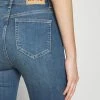 NA-KD SKINNY HIGH WAIST OPEN HEM - Jeans Skinny - Mid Blue -NA-KD Soldes Magasin 768df0cede6f41b8bb8bdc75226891de