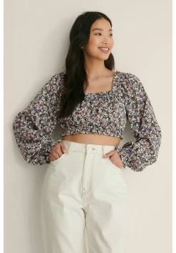 NA-KD T-shirt à Manches Longues - Purple Flower