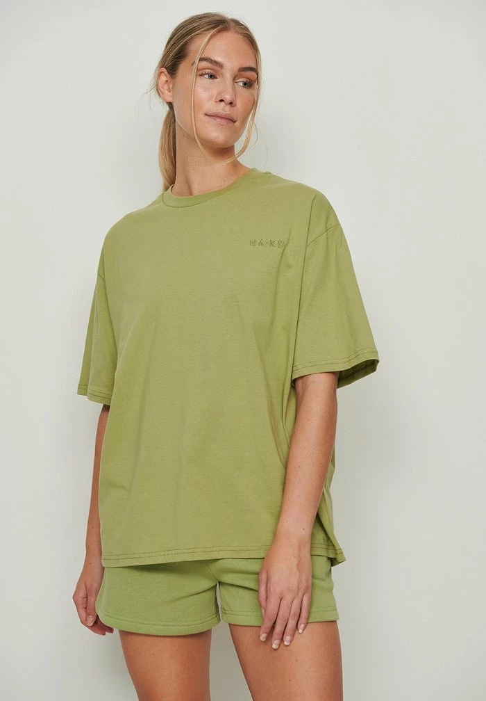 NA-KD T-shirt Basique - Sage 1 NA-KD T-shirt Basique - Sage