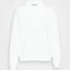 NA-KD BUTTON-UP COLLAR OVERSIZED SWEATER - Sweatshirt - White -NA-KD Soldes Magasin 779de8772d62470fa94e8026c0a0a0d0