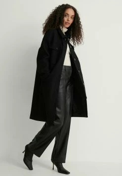 NA-KD Manteau Court - Black