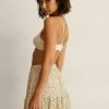 NA-KD Jupe Trapèze - Cream Floral -NA-KD Soldes Magasin 7a5dfae88e314448a85578e92f211dc0